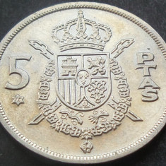 Moneda 5 PESETAS - SPANIA, anul 1978 *cod 1394 C (varianta 1975) = A.UNC