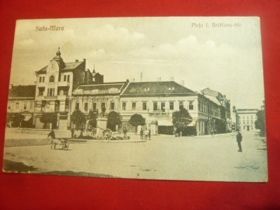 Ilustrata Satu Mare 1925 - Piata I.Bratianu foto