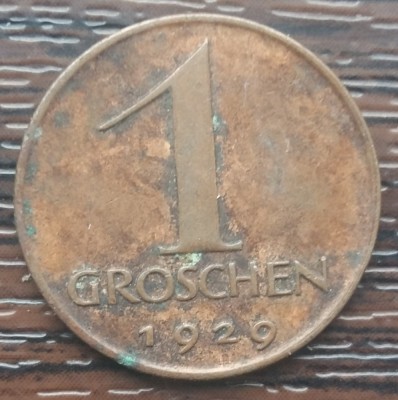 (M1120) MONEDA AUSTRIA - 1 GROSCHEN 1929 foto