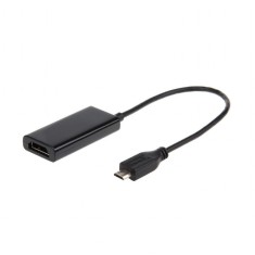 ADAPTOR video GEMBIRD, adaptor Micro-USB (T) la HDMI (M), 16cm, rezolutie maxima Full HD (1920 x 1080) la 60Hz, conecteaza smartphone cu mufa 5-pin MH