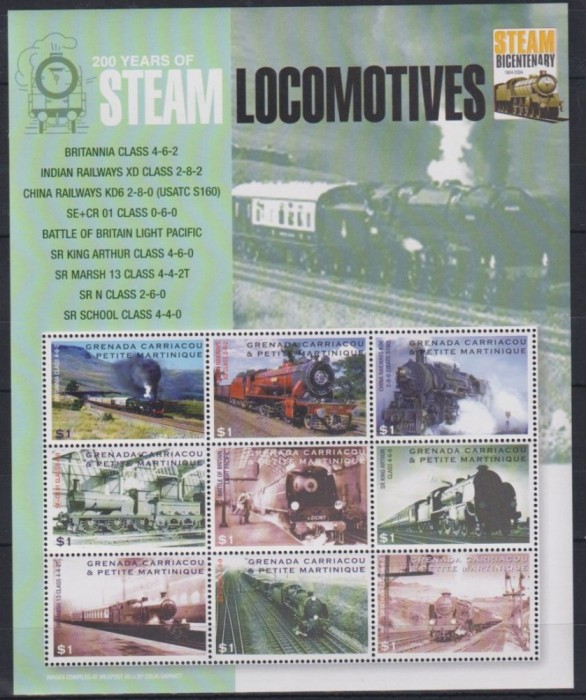 GRENADA CARRIACOU 2004 TRANSPORT TRENURI LOCOMOTIVE
