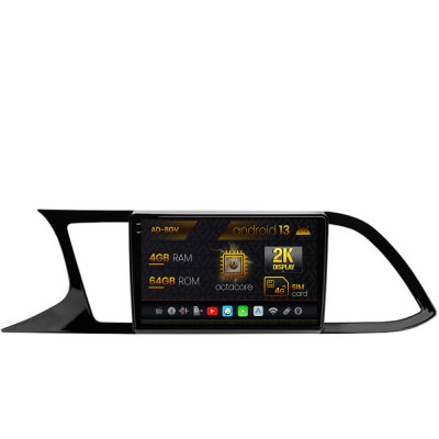 Navigatie Seat Leon 3 (2014-2020), Android 13, V-Octacore 4GB RAM + 64GB ROM, 9.5 Inch - AD-BGV9004+AD-BGRKIT047 foto