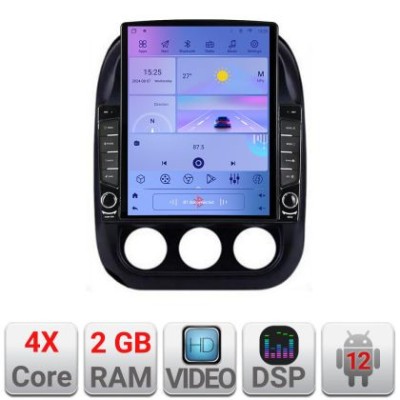 Navigatie Jeep Compass 2010-2016 Manual K-2500 ecran tip TESLA 9.7&amp;quot; cu Android Radio Bluetooth Internet GPS WIFI 2+32 CarStore Technology foto