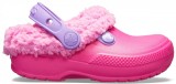 Saboti Crocs Kids&#039; Classic Blitzen III Lined Clog Roz - Candy Pink/Party Pink