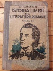 Manual Limba romana in evolutia ei istorica si literara clasa a VIII-a Nedioglu foto