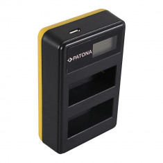 Incarcator PATONA DUAL USB LCD pentru acumulator Canon LP-E8