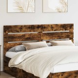 vidaXL Tăblie cap cu headboard Stejar fumuriu 160 cm Lemn compozit 887525