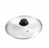 Capac rotund, sticla transparenta, 24 cm