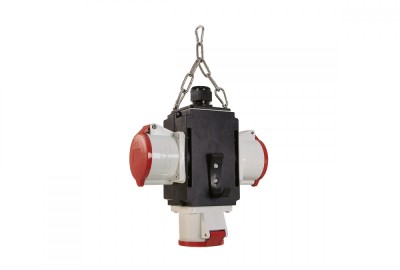 Distribuitor de energie suspendat cu 3 prize trifazice 400V 5 poli 32A IP44 foto