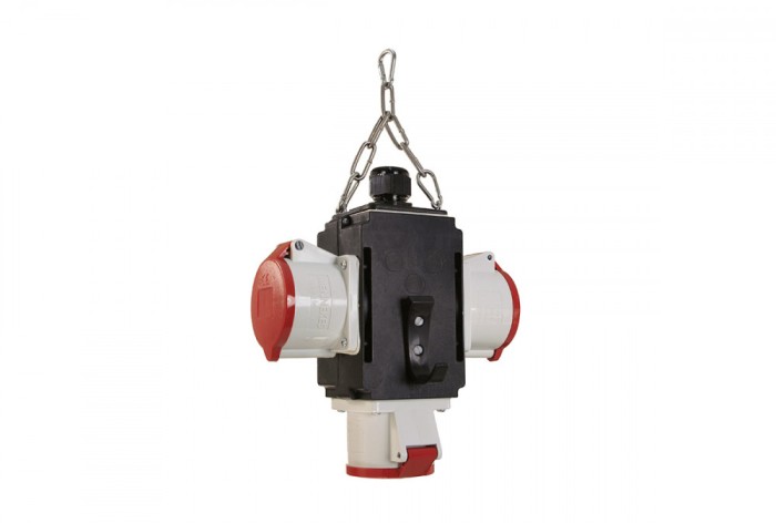 Distribuitor de energie suspendat cu 3 prize trifazice 400V 5 poli 32A IP44