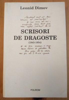 Leonid Dimov - Scrisori de dragoste 1943-1954 foto