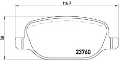 BREMBO P 23 089 PRIME LINE set placute frana,frana disc