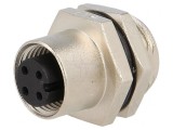 Soclu M12 4 pini mamă DeviceNet CANopen IP68