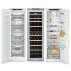 Combina frigorifica incorporabila Side by Side Liebherr IXRFW 5100 Pure, NoFrost, EasyFresh, 780 l, Vitrina vinuri, VarioSpace, SuperCool