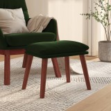 Cumpara ieftin Taburet, verde &icirc;nchis, 45x29,5x35 cm, catifea