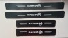 Ornament Praguri Auto Adezive Nissan, Negre, 60cm/40cm - Set 4 Bucati
