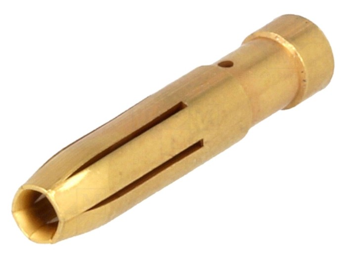 Conector mamă aurit 4mm2 12AWG