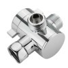 Brat Dus Deviator ABS 1/2 inch 3 Cai Argintiu Cromat - Conector Para Dus Universal