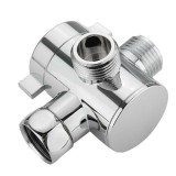 Brat Dus Deviator ABS 1/2 inch 3 Cai Argintiu Cromat - Conector Para Dus Universal