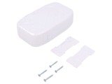 Carcasă universală ABS albă 125,1 x 75,2 x 33 mm
