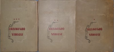 Istoria Diplomatiei, S. V. Bahrusin, 1946 (3 volume) foto