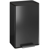 HOMCOM Coș de gunoi pentru bucătărie 45 Litri Treteimer coș cu pedală pentru bucătărie cu capac Soft-Close, coș interior detașabil | Aosom Romania