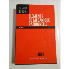 ELEMENTS DE MECANIQUE RATIONNELLE - S. TARG