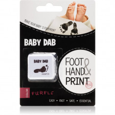 Baby Dab Foot & Hand Print Purple cerneală pentru amprente copii 1 buc