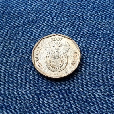 1r - 20 Cents 2007 Africa de sud / An unic de batere foto