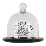 Cumpara ieftin Platou servire sticla, Sweet Home, 12x12 cm
