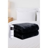 Pătură electrică RUHHY 26202, 180 &times; 130 cm, 85 W, 6 niveluri de temperatura, telecomanda cu afisaj LED, material moale