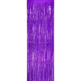 Perdea franjurata, flippy, model decor petrecere, pentru fundal de poze, amenajare colorata a petrecerii, dimensiune 100x200 cm, mov deschis