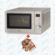 Cuptor cu microunde digital din inox, 800 W, 20 litri, Zilan foto