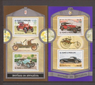 S.TOME E PRINCIPE 1983 AUTOMOBILE (2 colite dt.) MNH foto