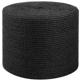 vidaXL Fr&acirc;nghie din iută 10 pcs 2 Negru 100% jute Tossa 42011598