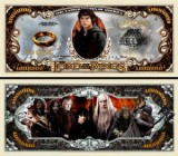 !!! SUA = FANTASY NOTE (TJ6) = FILMUL ,, THE LORD OF THE RINGS &quot; - 2018 - UNC