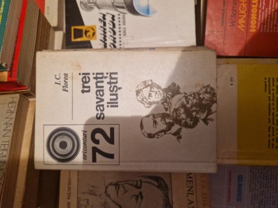 Trei savanți iluștri vintage foto