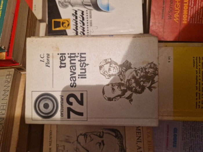 Trei savanți iluștri vintage