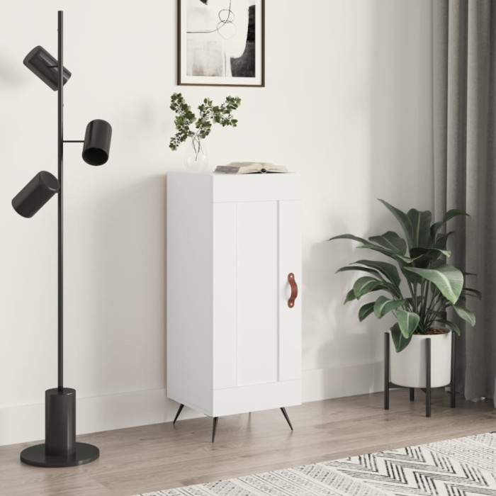 Gossi servanta, alb, 34,5x34x90 cm, lemn compozit