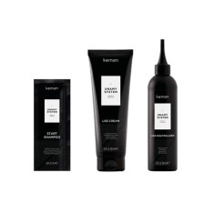 Unamy System Liss Set Kemon: Start, Hair Shampoo, 20 ml + Liss Cream, Hair Treatment Cream Mask, 250 ml + Liss Neutralizer, Hair