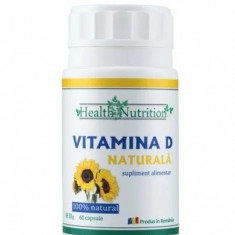 Vitamina D Naturala, 60 capsule, Health Nutrition