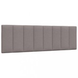 vidaXL Pernă pentru tăblie de pat, gri taupe, 160 cm, material textil