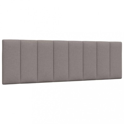 vidaXL Pernă pentru tăblie de pat, gri taupe, 160 cm, material textil 4019174 foto