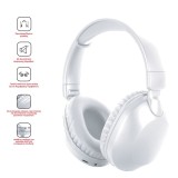 Căști Bluetooth Pliabile, Albe, cu Anulare a Zgomotului, CMCLASS