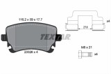 Set placute frana TEXTAR 2332601