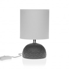 Lampa de masa Nube, Versa, 14 x 25.5 cm, 1 x E14, 40W, ceramica, gri