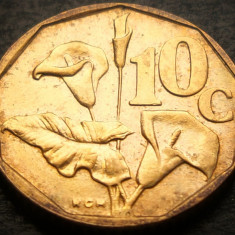 Moneda 10 CENTI - AFRICA de SUD, anul 1991 *cod 3574