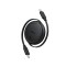 Baseus - Data Cable Free2Pull Mini (P10364500111-01) - Type-C to Type-C, 60W, 1m, Retractable - Cluster Black