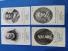 Lot de 4 ilustrate mari poeti francezi, Necirculata, Printata