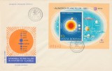 1981 Romania - FDC Alinierea planetelor, colita nedantelata LP 1035, Romania de la 1950, Spatiu